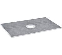Kit de rebords de douche SucceBuy, receveur de douche de 1524 x 965 mm avec écoulement central de 160 mm, kit d'installation EPS léger avec 2 chiffons étanches, barres de pente pour une utilisation da