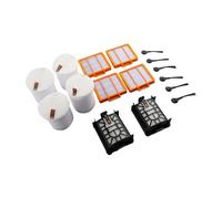 Kit de rechange 2 en 1 pour robot aspirateur, filtre d'aspirateur, changement de filtre, matériaux en plastique de qualité supérieure, pour Shark AI pour filtre Ultra, brosses latérales pour