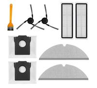KIT DE RECHANGE COMPATIBLE POUR DREAME D20 PRO PLUS - ACCESSOIRES ASPIRATEUR ROBOT PIECES RECHANGE COMPRENANT 2 BROSSES LATÉRALES + 2 FILTRES HEPAPE + 2 SERVIETTES + 2 SACHETS A P