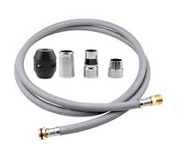 Kit de rechange de tuyau de robinet de cuisine 5 pièces compatible avec les robinets à tirette Grohe 48293000, tuyau pulvérisateur flexible avec connecteurs et poids