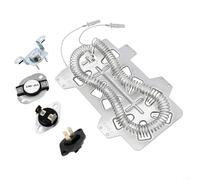 Kit de rechange d'élément chauffant DC47-00019A pour sèche-linge Samsung, kit de réparation avec thermostat et fusible thermique, compatible avec DV42H5200EW/A3 DV45H7000EW/A2