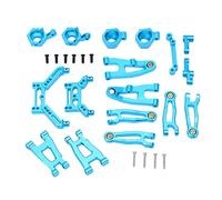 Kit de rechange en aluminium RC Aluminium Kit de rechange Swing Brack Suspension Breering Cup pour SG1603 SG1604 1/16 Modèle de véhicule (Bleu)