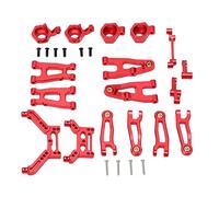 Kit de rechange en aluminium RC Aluminium Kit de rechange Swing Brack Suspension Breering Cup pour SG1603 SG1604 1/16 Modèle de véhicule (Rouge)