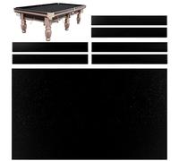 Kit de rechange en feutre pour table de billard - Housse durable avec 6 chiffons de fond pour snooker d'intérieur et divers jeux, convient aux tables de 2,1 m, 2,4 m, 2,7 m