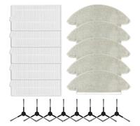 Kit de rechange essentiel pour aspirateur robot pour Alpha 2 Pro/V5 Pro/V RVCLM27B/V RVCLM40B, nettoyage efficace avec brosse latérale, filtre, chiffon de nettoyage