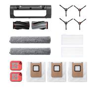 Kit de rechange eufy pour C28, 2 brosses latérales, 2 filtres de réservoir d'eau sale, 1 rouleau-brosse avec protège-brosse, 3 sacs à poussières, 2 rouleaux-serpillères, 2 filtres de rechange