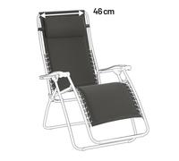 Kit De Rechange Fauteuil Relax Transat Jardin - Chaise Longue - 46cm - Rsxa/futura - Polycoton - Gris Ardoise - Lafuma Mobilier