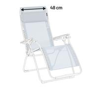Kit De Rechange Fauteuil Relax Transat Jardin - Chaise Longue : 48 Cm - Rsx/futura - Batyline® Iso - Bleu Ciel - Lafuma Mobilier