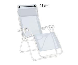 Kit De Rechange Fauteuil Relax Transat Jardin - Chaise Longue : 48 Cm - Rsx/futura - Batyline® Iso - Bleu Ciel - Lafuma Mobilier