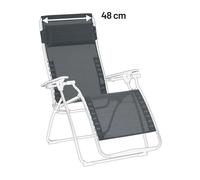 Kit De Rechange Fauteuil Relax Transat Jardin - Chaise Longue : 48 Cm - Rsx/futura - - Gris Obsidian - Lafuma Mobilier