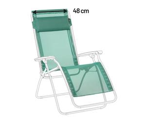 Kit De Rechange Fauteuil Relax Transat Jardin - Chaise Longue : 48 Cm - Rt/rclip - Batyline® Iso - Vert Chlorophylle - Lafuma Mobilier