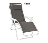 Kit De Rechange Fauteuil Relax Transat Jardin - Chaise Longue - 48cm - Rsx/futura - Polycoton - Gris Ardoise - Lafuma Mobilier