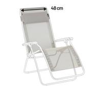 Kit De Rechange Fauteuil Relax Transat Jardin - Chaise Longue - 48cm - Rt/rclip - Batyline® Iso - Beige Seigle - Lafuma Mobilier
