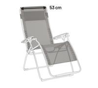 Kit De Rechange Fauteuil Relax Transat Jardin - Chaise Longue Xl - 53cm - Rsx Xl/futura Xl - Batyline® Iso - Gris Terre - Lafuma Mobilier