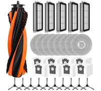 Kit de rechange pour aspirateur robot Cecotec pour Conga X70, avec brosse principale, brosses latérales, filtre, lingettes et sac à poussière, sac de 3,3 l, 60 jours d'utilisation par sac (B)