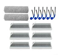 Kit de rechange pour aspirateur robot ECOVACS T80 avec plusieurs brosses latérales, chiffons et filtres pour une durée de vie prolongée (14 pièces)