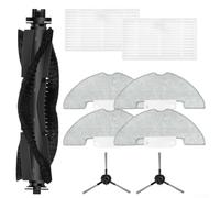 Kit de rechange pour aspirateur robot Prosceni Q10 Q20 Plus avec filtre HEPA, brosse latérale, serpillère, rouleau principal pour nettoyage en profondeur des sols durs, ensemble complet d'accessoires