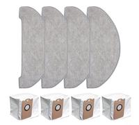 Kit de rechange pour aspirateur robot Vexilar W11, W7, chiffon en microfibre et sacs à poussière