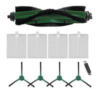 Kit de rechange pour aspirateur Roomba 105 et Combo Essential avec brosse principale à rouleau, brosses latérales et éléments filtrants plissés (A)