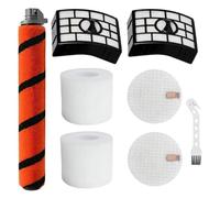 Kit de rechange pour aspirateur Shark Apex pour Duoclean AZ1002 AZ1000W AX950 avec brosse rouleau anti-enroulement, 2 filtres en mousse, 2 filtres en feutre ultra épais, filtre HEPA H12 et outil de