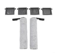 Kit de rechange pour aspirateur Tineco, pour aspirateur IFloor 5 Breeze, 4 cartouches filtrantes + 2 brosses à rouleau, lavables et réutilisables