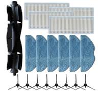Kit de rechange pour aspirateurs Tapo RVA100 avec brosse principale, plusieurs filtres, chiffons et brosses latérales pour RV10, RV10 Plus, RV30, RV30 Plus (B)