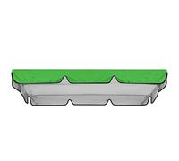 Kit De Rechange Pour Balancelle 3 Places Avec Toit 142x120 195x125 150x50 Toile Imperméable Anti-UV, Auvent Pour Balançoire Jardin Double, Protection Solaire Pour Porche(Green,164x114x15cm)