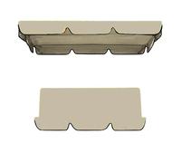 Kit De Rechange Pour Balancelle 3 Places Avec Toit 142x120 195x125 150x50 Toile Imperméable Anti-UV, Auvent Pour Balançoire Jardin Double, Protection Solaire Pour Porche(Beige,164x114cm+150x50cm)