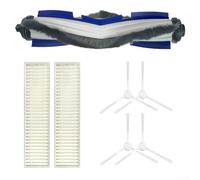 Kit de rechange pour brosse à rouleau compatible avec aspirateur robot Ro-we*nta ZR740003 Explorer série 60, 4 brosses latérales, 1 brosse rouleau principale, 2 filtres