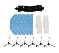 Kit de rechange pour brosse principale Tefal Serie 75 S+ RG8597W, comprend des brosses latérales, un filtre et des serpillères, un ensemble de pièces d'aspirateur Direct Fit