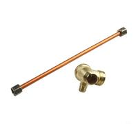 Kit de rechange pour compresseur d'air, tube d'échappement à 3 ports en alliage de zinc pour piston, filetage G1/8, conduite d'air en cuivre avec écrou hexagonal, 200 mm