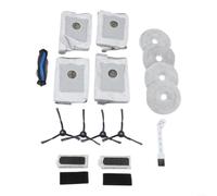 Kit de rechange pour ECOVACS pour deebot pour mini robot aspirateur avec brosse principale, brosses latérales, sacs à poussière, lingettes et filtres pour un nettoyage en profondeur