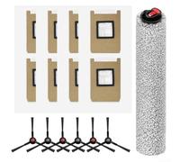 Kit de rechange pour Eufy pour e25 E28 brosse principale brosses latérales | Spécialement conçu pour e25/E28, contient une brosse principale, 6 brosses latérales, 8 sacs, puissance d'aspiration optimale