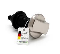 Kit de rechange pour évier de cuisine - Capuchon en acier inoxydable brillant + actionnement rotatif pour valves excentriques de qualité supérieure - Fabriqué en Allemagne