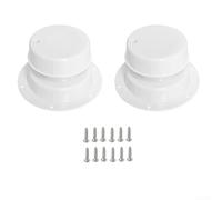 Kit de rechange pour grille d'aération de plomberie de véhicule récréatif pour tuyaux de 3,5 à 6,5 cm, plastique résistant aux UV, évent de toit encliquetable pour contrôle des égouts