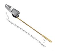 Kit de rechange pour poignée de toilette avant avec chaîne, tige en laiton réglable et écrou inversé en caoutchouc pour une utilisation durable et ergonomique dans la plupart des toilettes