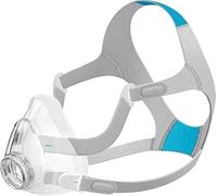 Kit de rechange pour Resmed Airfit F20 avec petit, moyen | grand coussin, variantes de couvre-tête, cadre, clips de grande valeur et déconnexion rapide - couvre le nez et la bouche (grand ensemble de