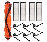 Kit de rechange pour robot aspirateur Xiaomi S40 pour OV81, avec brosse principale, 4 brosses latérales, 6 filtres, combinaison nylon et plastique, anti-poussière