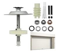Kit de rechange pour roue dentée et roue dentée - Kit de rechange pour ouvre-porte de garage - Kit de pédalier en acier inoxydable - Résistant à l'usure - Pour entraînement par chaîne