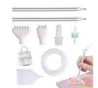 Kit de rechange pour stylo de peinture avec pierres précieuses | 2 filtres et accessoires avec poignées antidérapantes - Outil pour pointer les ongles, pour adultes, débutants, enfants, peintre