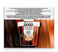 Garnier - Coloration Permanente - Sans Ammoniaque - 90% d'Ingrédients d'Origine Naturelle - Beurre de Karité - 100% Couverture Cheveux Blancs - Kit Recharge - Marron Glacé (4.15) - Good