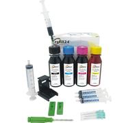 Kit de Recharge Compatible pour Cartouches d'encre Canon 545/546/545 XL/546 XL avec Bouteilles d'encre Noire et Couleur de Grande qualité,Support et Accessoires + 400 ML d'encre