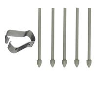 Kit de recharge de 5/10 pointes de stylo S avec pince à épiler - Compatible Galaxy Tab S6/S7/S22/S23/S24 Note 10/20 (gris -C)