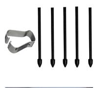 Kit de recharge de 5/10 pointes de stylo S avec pince à épiler - Compatible Galaxy Tab S6/S7/S22/S23/S24 Note 10/20 (noir C)