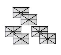 Kit de recharge de cartouche filtrante RCX70101, adapté à l'aspirateur de piscine Hayward Tiger Shark Rep 827261 Filtre robot nettoyeur de piscine-Noir Blanc 6Pcs