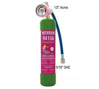 Kit de recharge de gaz réfrigérant - R410a - Bouteille 800g - Manomètre inclus - Fabriqué en Italie