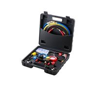 Kit de Recharge de Réfrigérant Climatisation Coffret à 4 Voies Avec Adaptateur