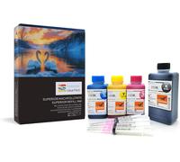 Kit De Recharge D'Encre 550 Ml Compatible Hp 62 / 62Xl ¿ Pour Imprimantes Hp Officejet 200, 250, 5740, 5742 Et Envy 5540, 5548, 5640, 5646, 7640 ¿ 4 Couleurs Avec Seringues Et Gant[ENC944336]