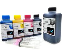Kit De Recharge D'Encre 650 Ml Compatible Canon Pgi-570, Cli-571, Pgi-550, Cli-551, Pgi-525, Cli-526, Pgi-520, Cli-521, Pgi-5, Cli-8 ¿ 5 Couleurs Avec Seringues Et Gants[ENC945258]