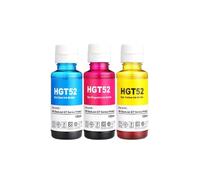 Kit de recharge d'encre à colorant 4x, Compatible avec les fournitures d'imprimante GT51 GT52 GT5810 GT5820 Compatible avec réservoir d'encre 115 310 311 315 319 410 411 412 415 416 418(CMY-3Colors)